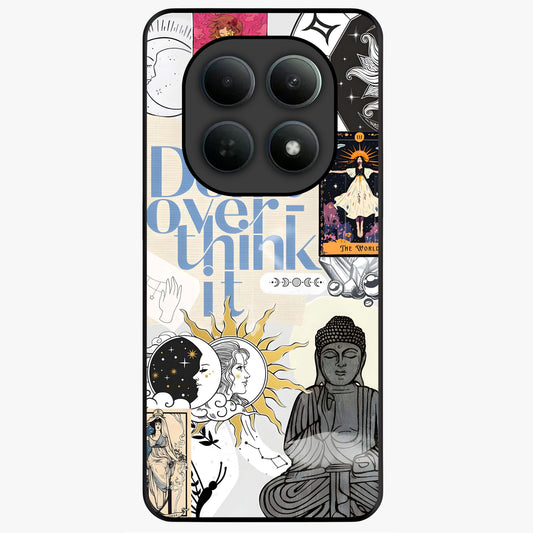 Ethereal Thoughts Glass Case showing flat back view with dreamy artistic artwork and glossy glass finish.