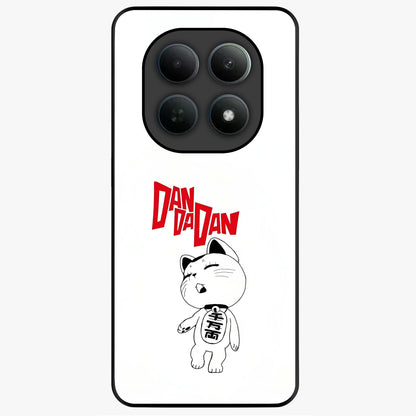 Playful Spirit Charm Glass Case showing flat back view with cheerful charm themed artwork and glossy glass finish.
