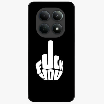 Rebel Mode On Glass Case showing flat back view with bold rebellious typography artwork and glossy glass finish.