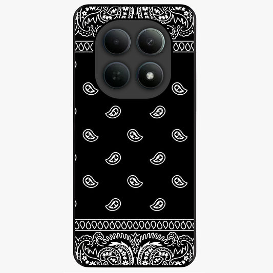 Retro Rebel Threads Glass Case showing flat back view with vintage street style artwork and glossy glass finish.