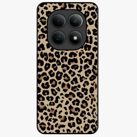 Savage Chic Pattern Glass Case showing flat back view with stylish patterned artwork and glossy glass finish.