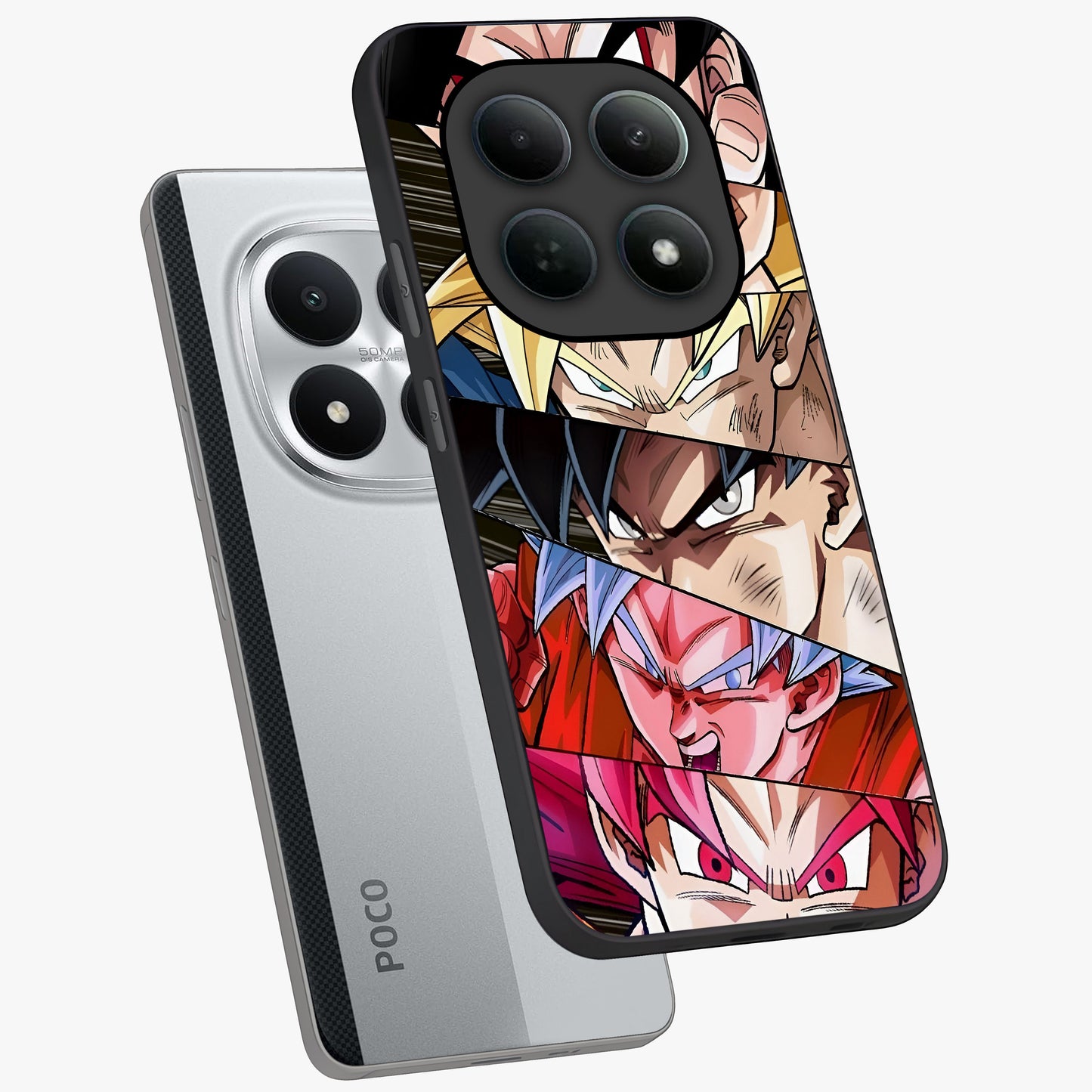 Anime Character Glass Case displayed in angled mockup highlighting colorful anime character illustration.