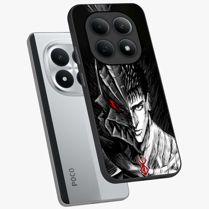Berserker Blood Oath Glass Case displayed in angled mockup highlighting dark fantasy graphic design and powerful theme.