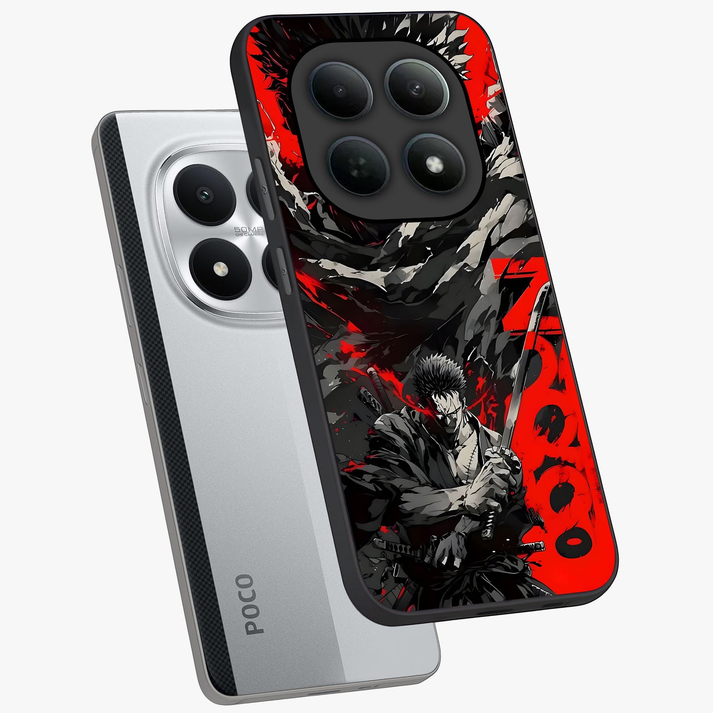 Demon Sword Resolve Glass Case displayed in angled mockup highlighting powerful demon sword illustration with dark fantasy aesthetic.
