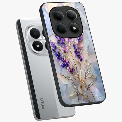 Lavender Dream Glow Glass Case displayed in angled mockup highlighting dreamy purple glow design with soft artistic style.