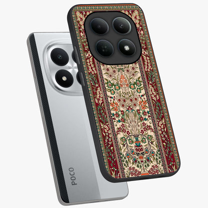 Persian Inspired Glass Case displayed in angled mockup highlighting intricate traditional design with elegant cultural aesthetic.