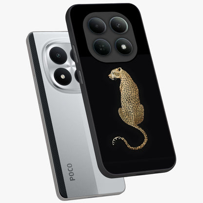 Regal Leopard Glass Case displayed in angled mockup highlighting powerful animal illustration with stylish wild aesthetic.