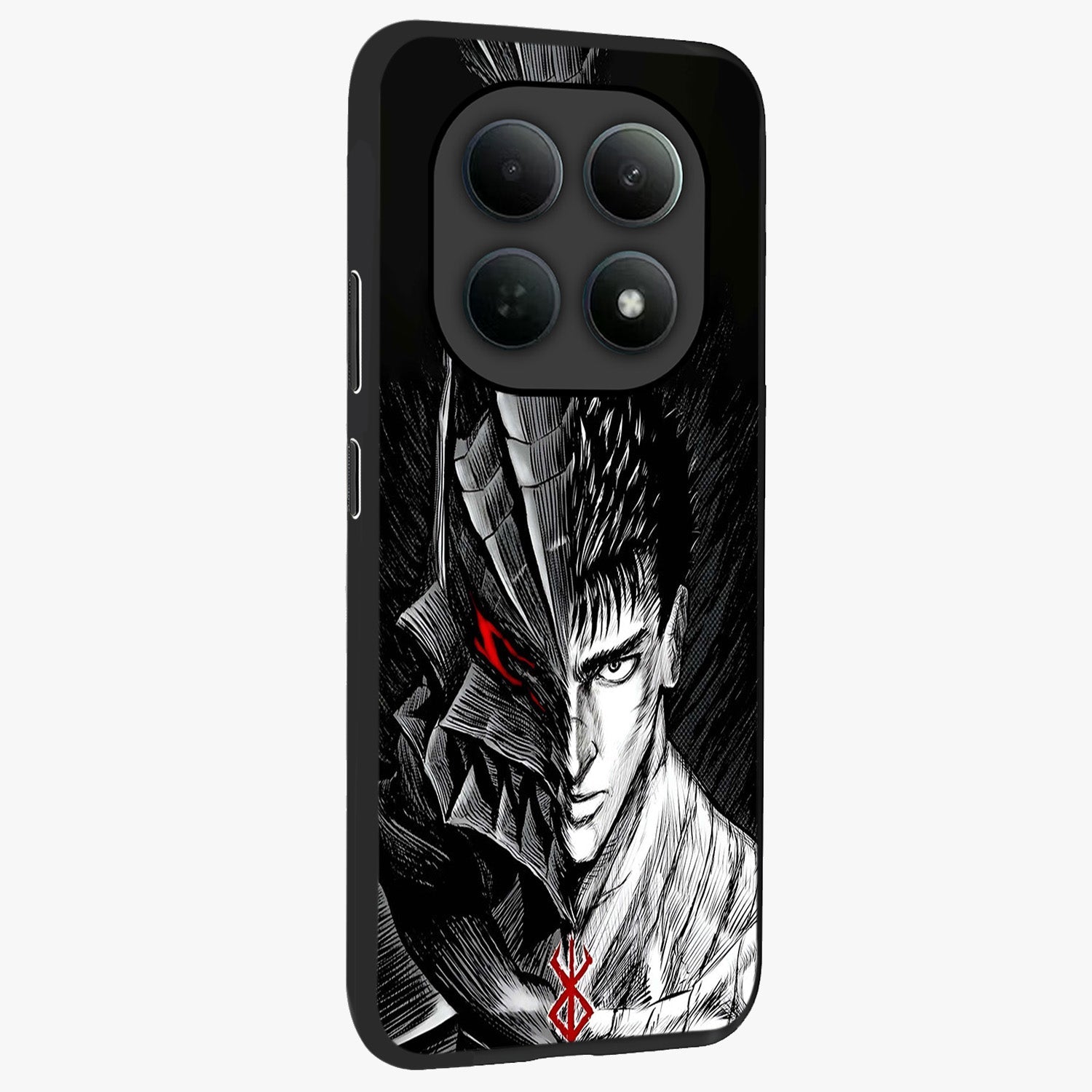 Berserker Blood Oath Glass Case upright view showcasing intense warrior aesthetic with dramatic artistic style.