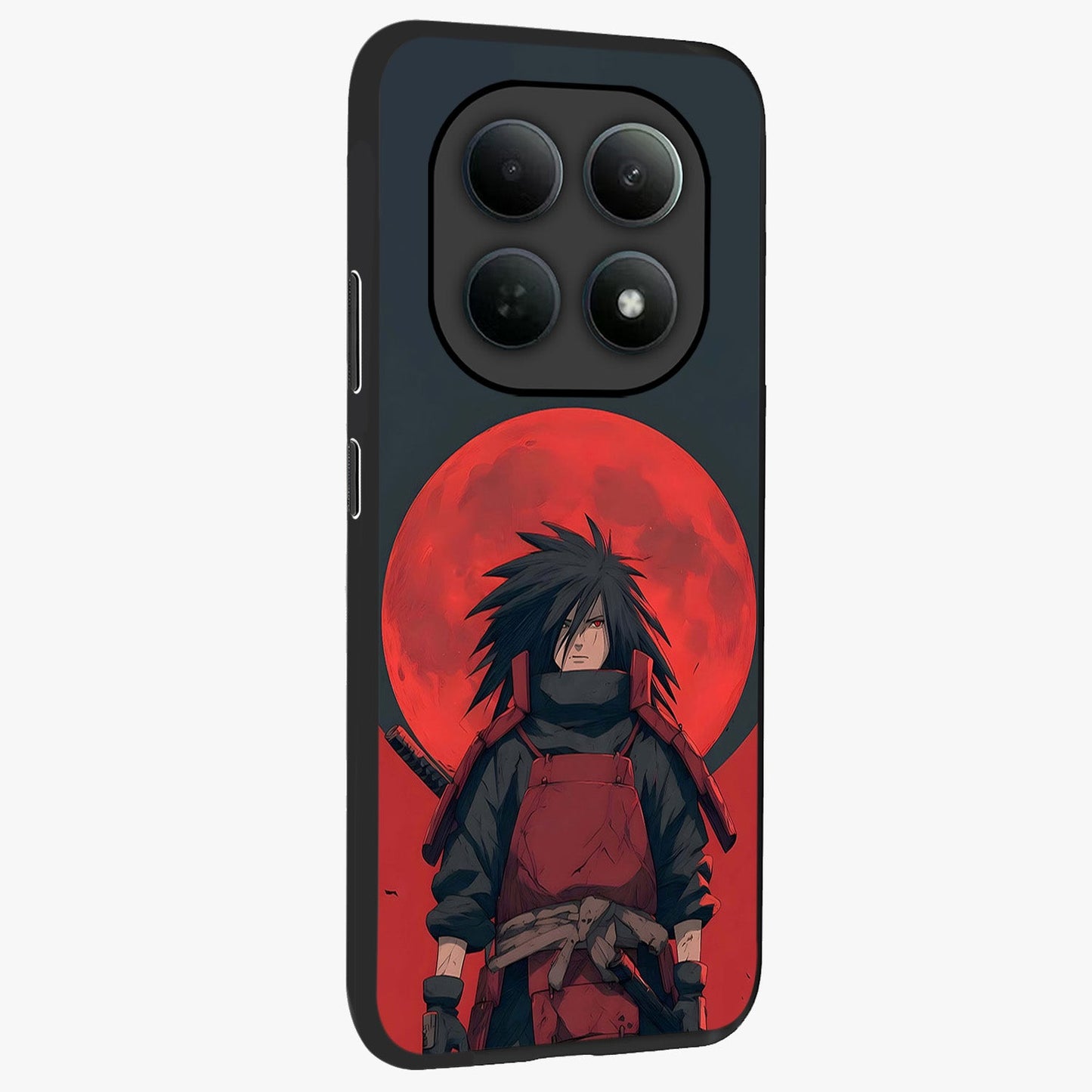 Crimson Moon Warlord Glass Case upright view showcasing powerful warlord artwork with dark celestial theme.