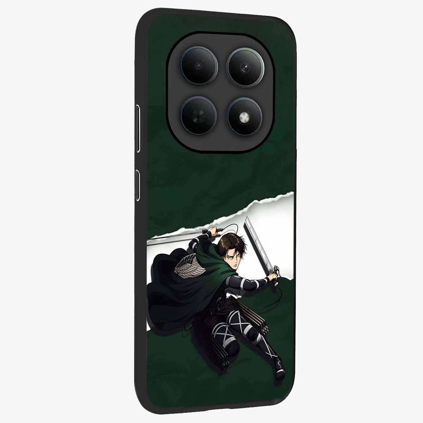 Emerald War Vanguard Glass Case upright view showcasing dramatic warrior artwork with bold fantasy theme.
