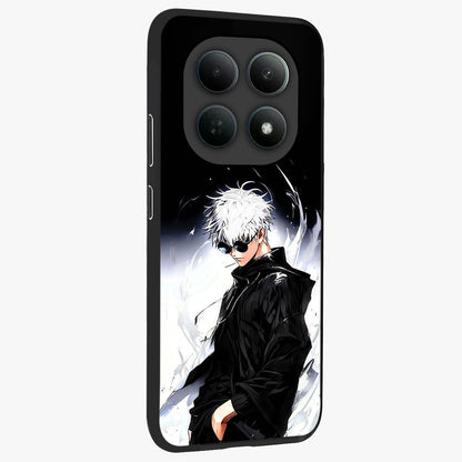 Limitless Shadow King Glass Case upright view showcasing bold shadow warrior artwork with epic fantasy theme.