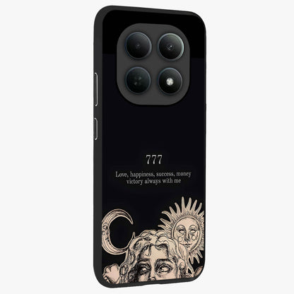 Mystic Victory Aura Glass Case upright view showcasing powerful victory themed artwork with spiritual energy vibe.