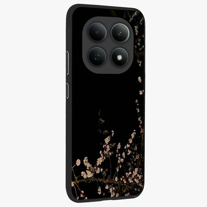 Petal Moon Light With Custom Name Glass Case upright view showcasing elegant floral moon artwork with personalized aesthetic.
