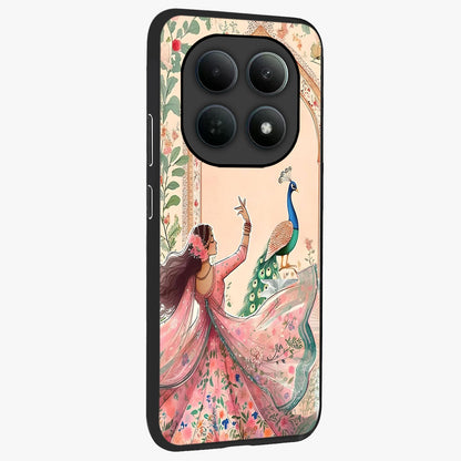 Royal Grace Muse Glass Case upright view showcasing stylish artistic artwork with sophisticated royal theme.