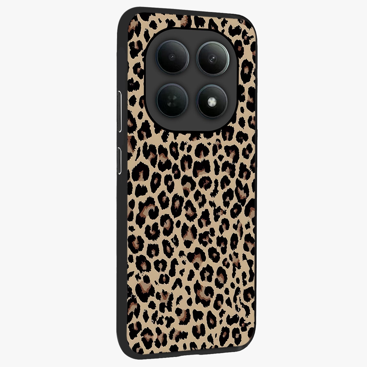Savage Chic Pattern Glass Case upright view showcasing trendy decorative artwork with edgy fashion theme.
