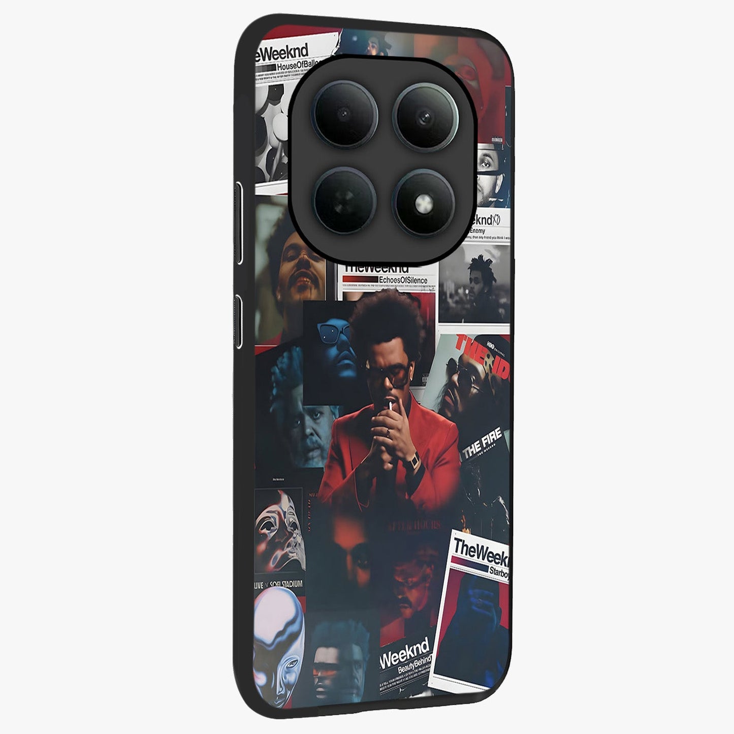The Weeknd Glass Case upright view showcasing bold music themed artwork with contemporary artistic style.