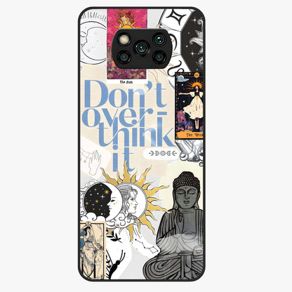 Ethereal Thoughts Glass Case showing flat back view with dreamy artistic artwork and glossy glass finish.