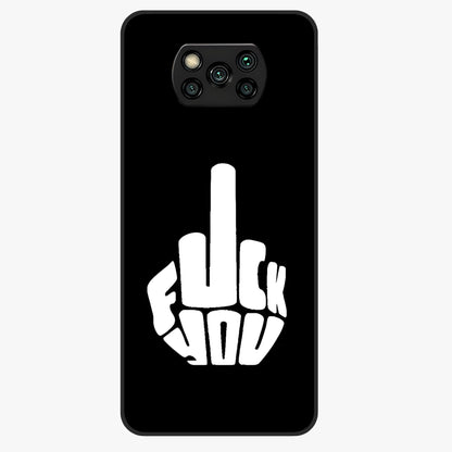 Rebel Mode On Glass Case showing flat back view with bold rebellious typography artwork and glossy glass finish.