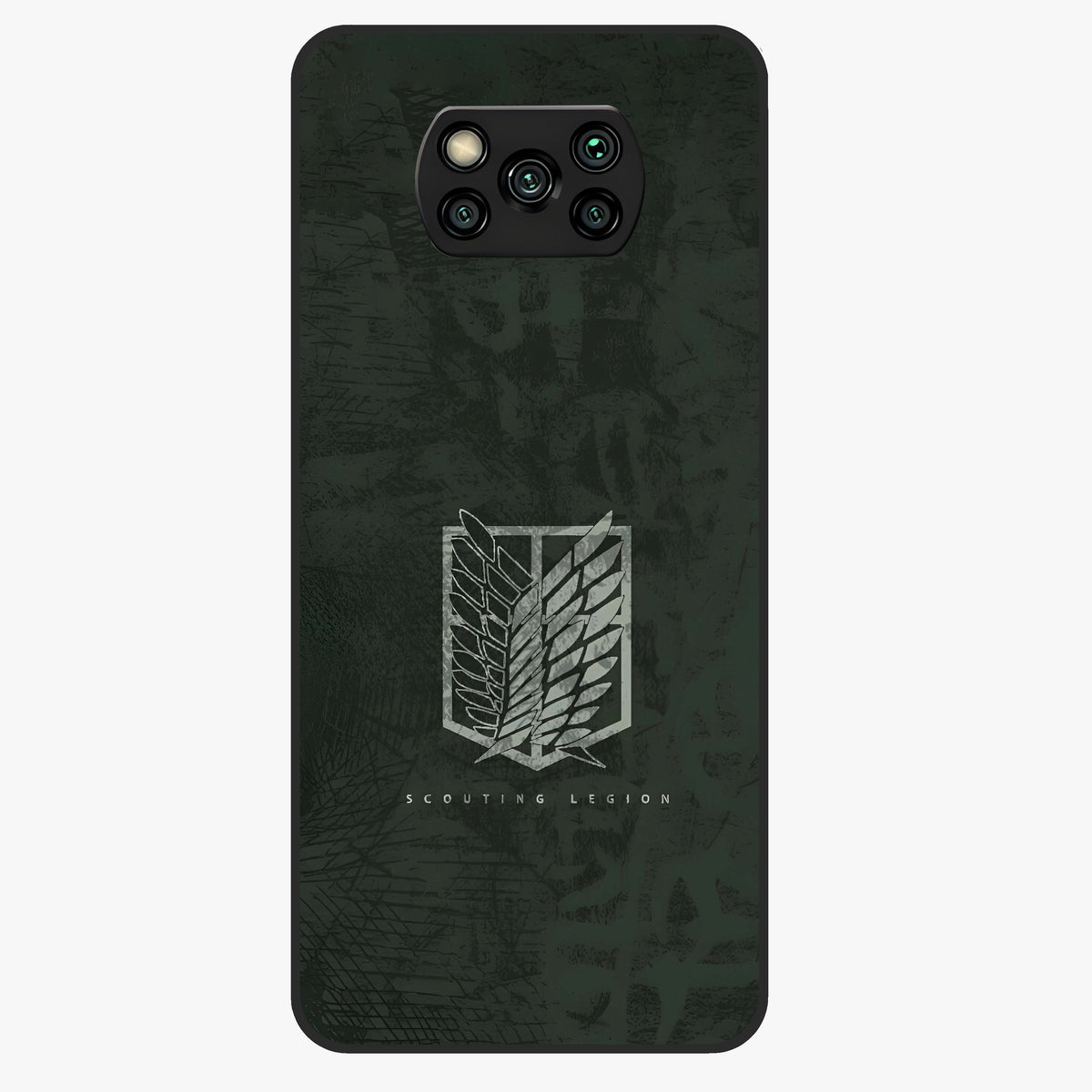 Wings Of Freedom Glass Case showing flat back view with symbolic wings artwork and glossy glass finish.