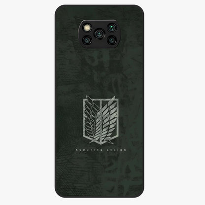 Wings Of Freedom Glass Case showing flat back view with symbolic wings artwork and glossy glass finish.