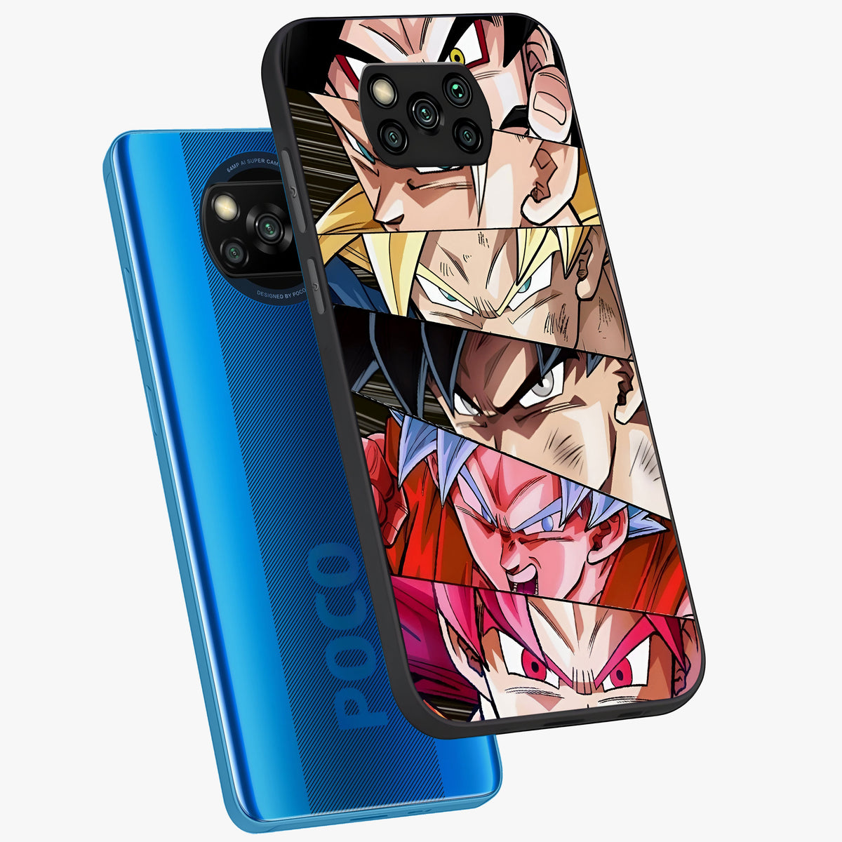 Anime Character Glass Case displayed in angled mockup highlighting colorful anime character illustration.