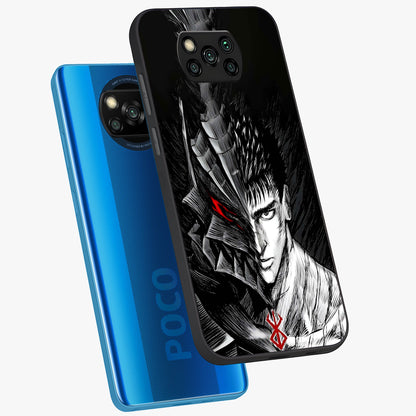 Berserker Blood Oath Glass Case displayed in angled mockup highlighting dark fantasy graphic design and powerful theme.