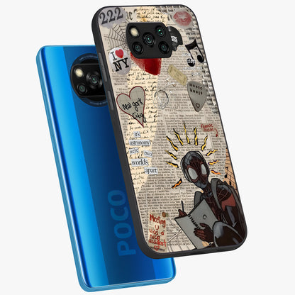 City Dream Sketch Glass Case displayed in angled mockup highlighting minimal city illustration with aesthetic sketch style.