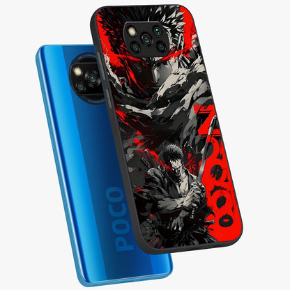 Demon Sword Resolve Glass Case displayed in angled mockup highlighting powerful demon sword illustration with dark fantasy aesthetic.
