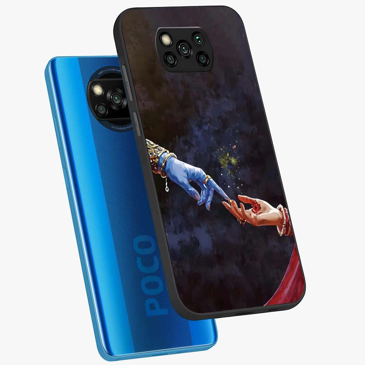 Divine Touch Eternal Glass Case displayed in angled mockup highlighting elegant divine inspired design with calm aesthetic style.