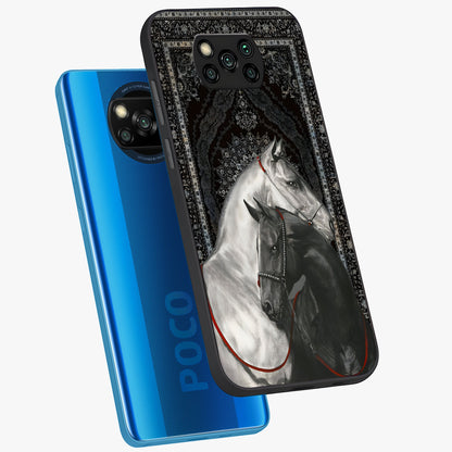 Majestic Ride Legacy Glass Case displayed in angled mockup highlighting sleek vehicle design with bold racing aesthetic.