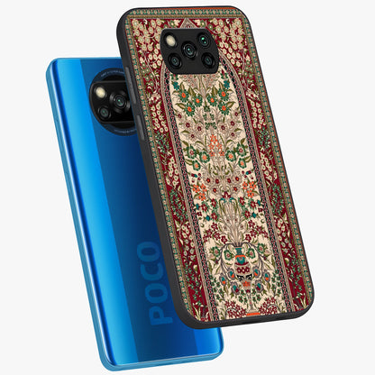 Persian Inspired Glass Case displayed in angled mockup highlighting intricate traditional design with elegant cultural aesthetic.