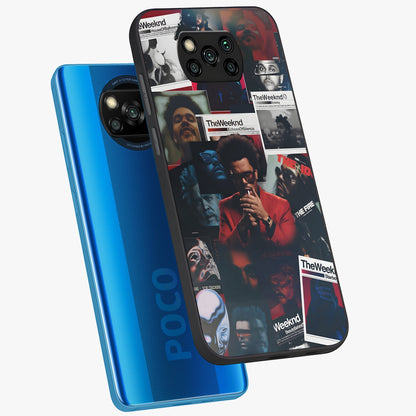 The Weeknd Glass Case displayed in angled mockup highlighting stylish pop culture inspired design with modern aesthetic.
