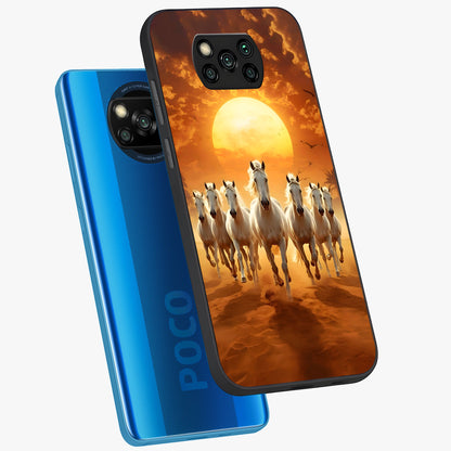 Wild Sunset Majesty Glass Case displayed in angled mockup highlighting vibrant sunset sky design with scenic aesthetic.