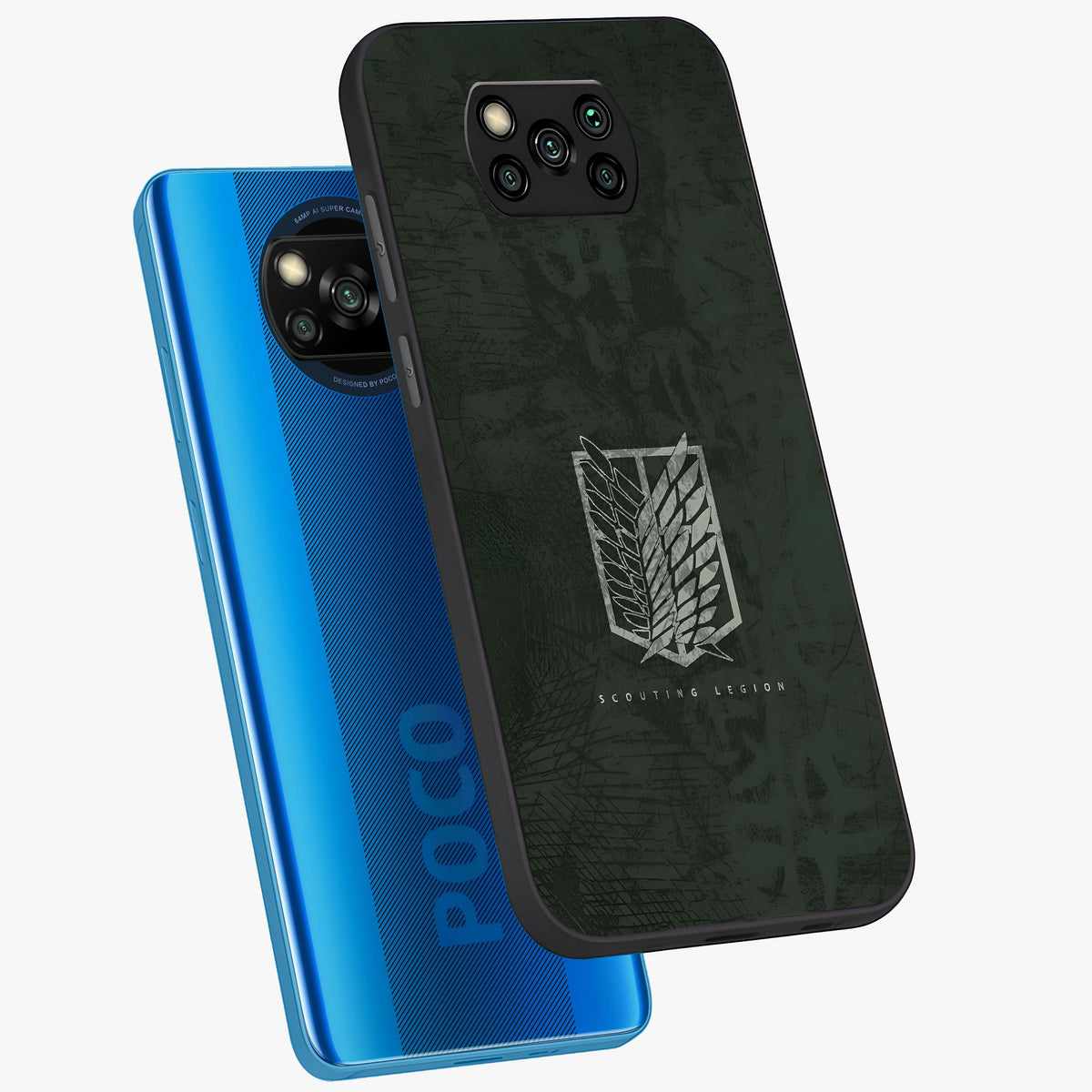 Wings Of Freedom Glass Case displayed in angled mockup highlighting graceful wing design with inspirational aesthetic.