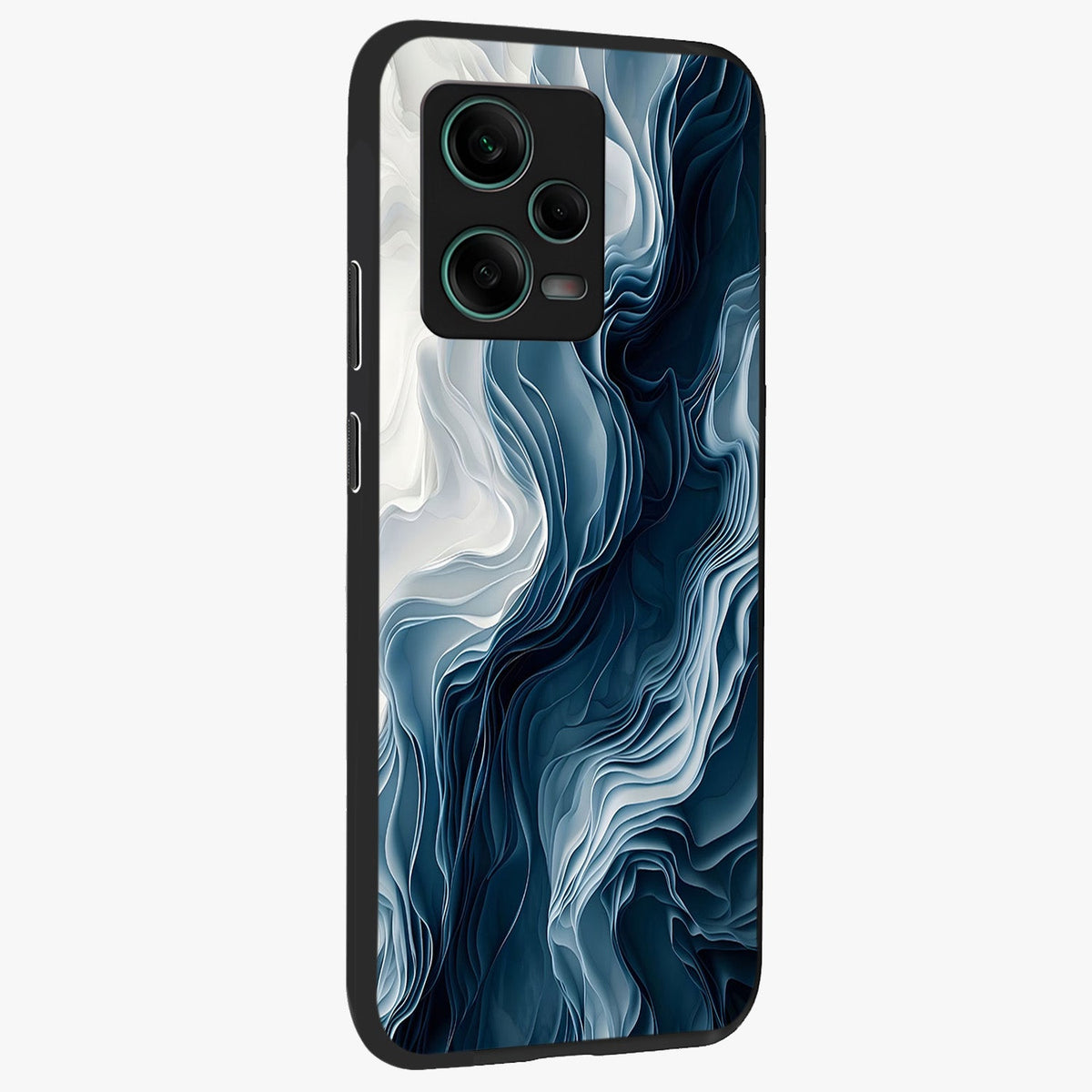 Ethereal Paper Marble Glass Case displayed in angled mockup highlighting elegant marble pattern with modern aesthetic style.