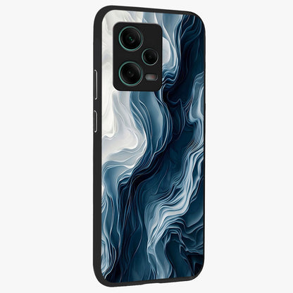 Ethereal Paper Marble Glass Case displayed in angled mockup highlighting elegant marble pattern with modern aesthetic style.