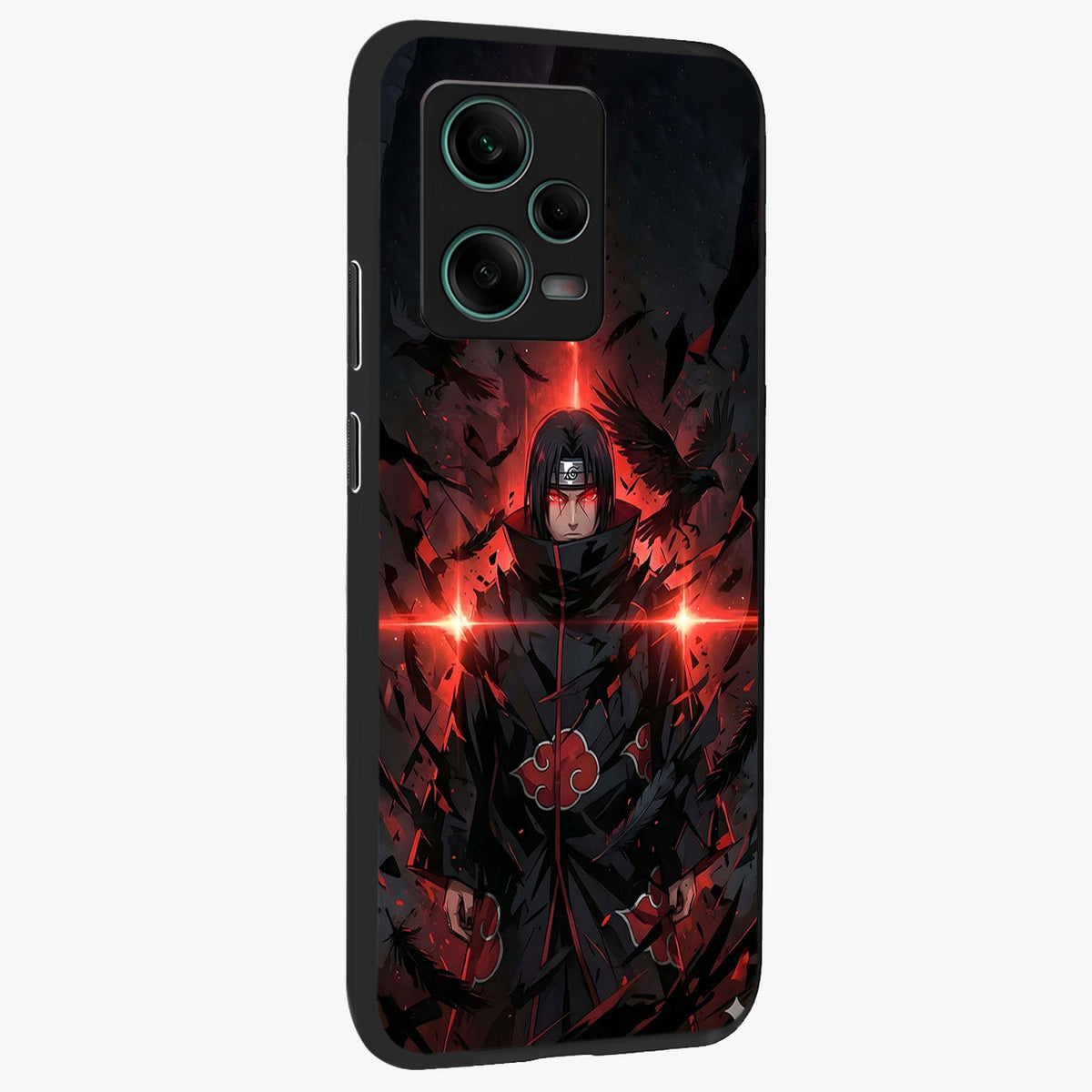 Focused Blade Discipline Glass Case displayed in angled mockup highlighting clean minimal text artwork with modern aesthetic style.