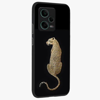 Regal Leopard Glass Case displayed in angled mockup highlighting powerful animal illustration with stylish wild aesthetic.