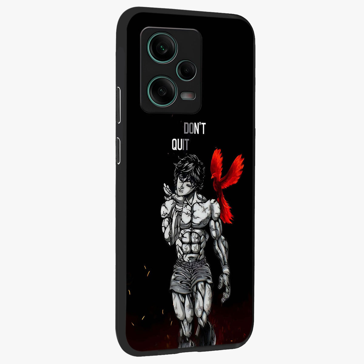 Rise Beyond Limits Glass Case displayed in angled mockup highlighting inspiring message design with modern aesthetic style.