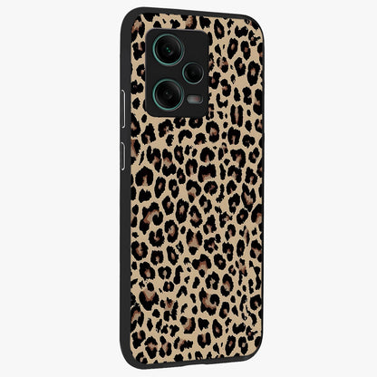 Savage Chic Pattern Glass Case displayed in angled mockup highlighting bold fashion inspired design with chic aesthetic.