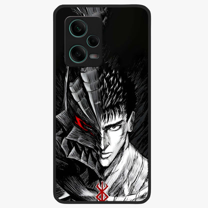 Berserker Blood Oath Glass Case upright view showcasing intense warrior aesthetic with dramatic artistic style.