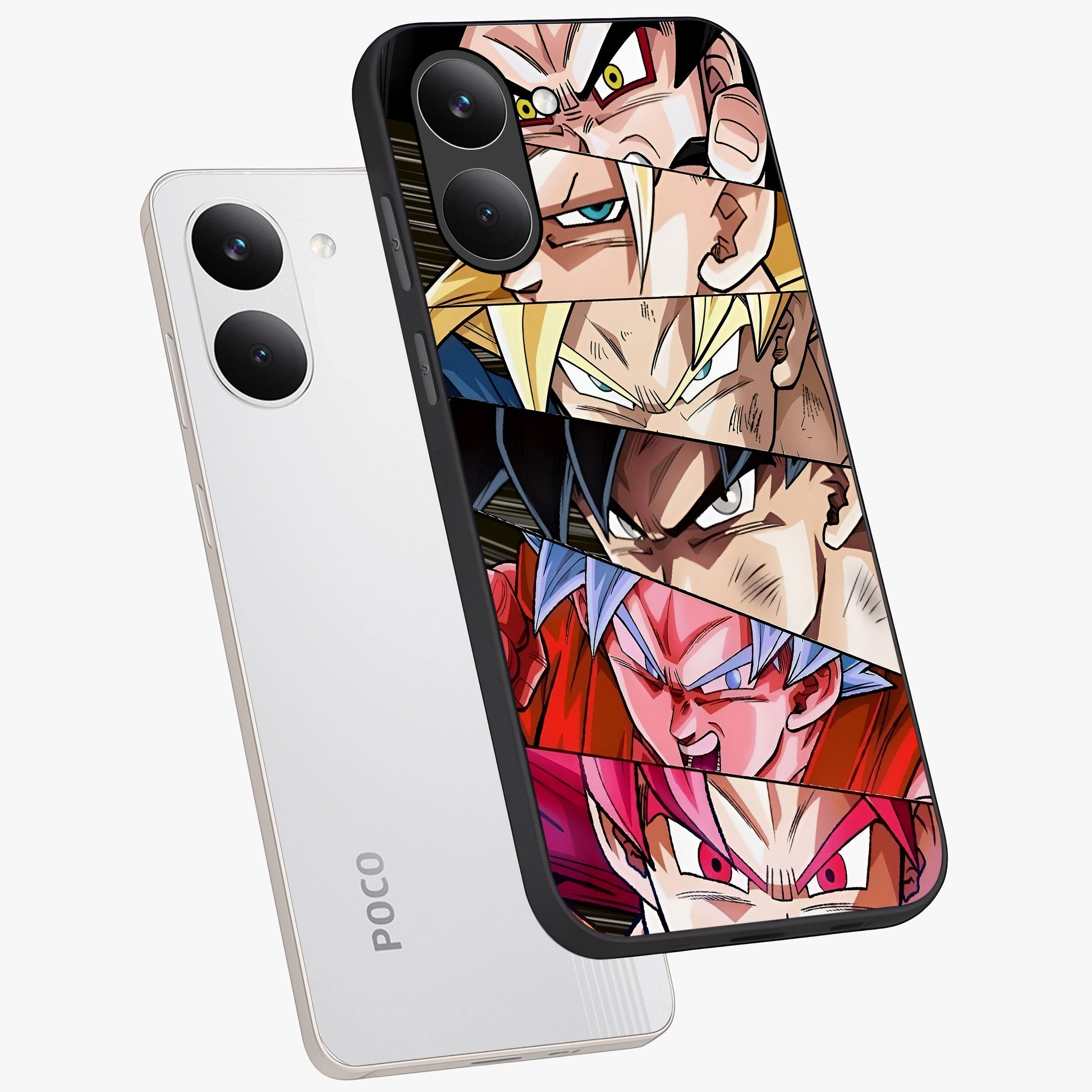 Anime Character Glass Case displayed in angled mockup highlighting colorful anime character illustration.