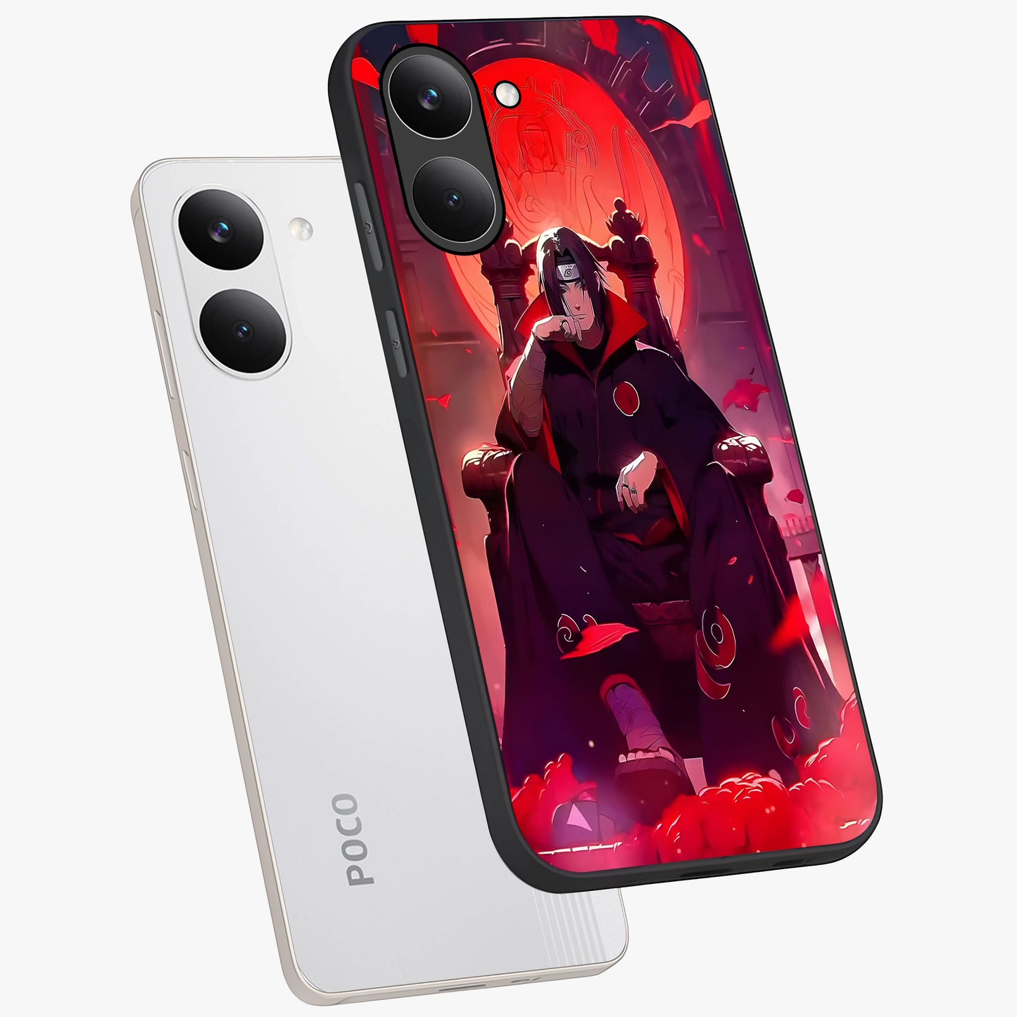Blood Moon Sovereign Glass Case displayed in angled mockup highlighting dark celestial moon design and dramatic theme.