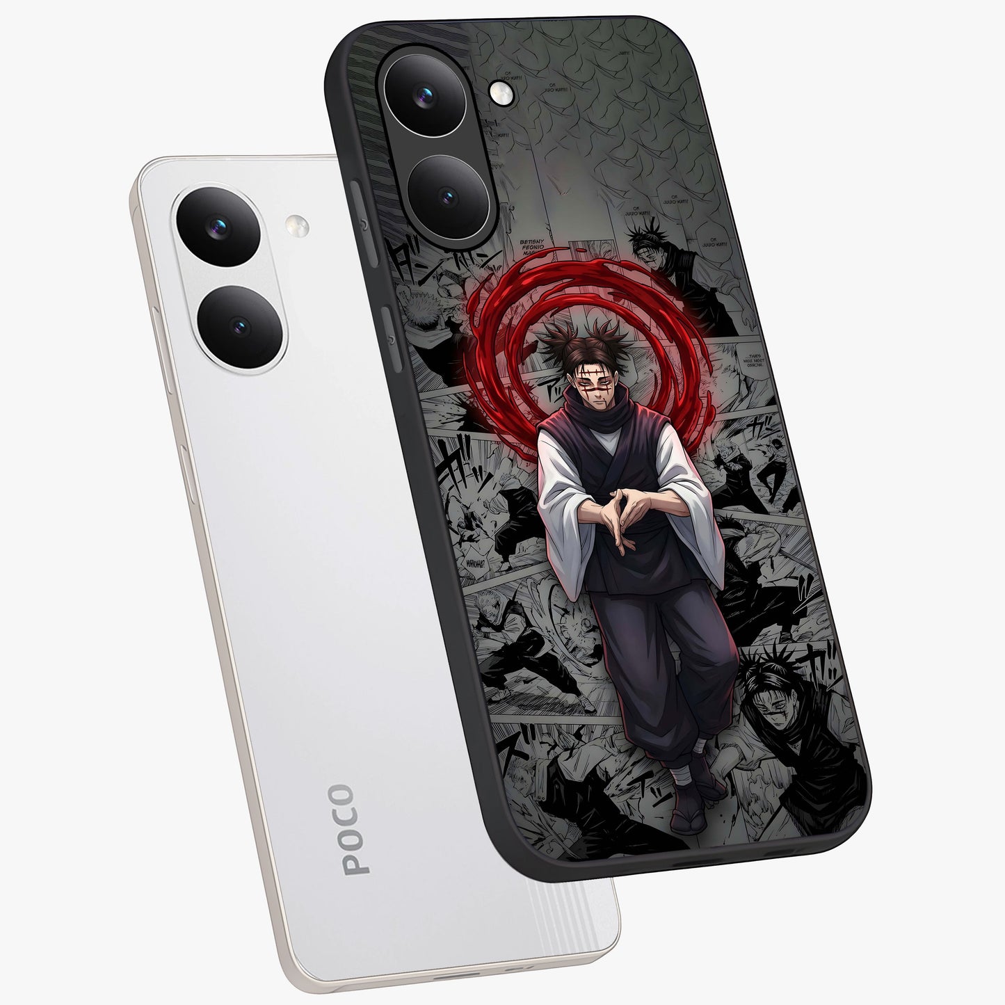 Cursed Ritual Ascension Glass Case displayed in angled mockup highlighting mystical ritual illustration with supernatural aesthetic.
