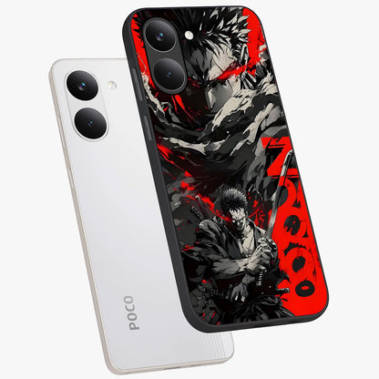Demon Sword Resolve Glass Case displayed in angled mockup highlighting powerful demon sword illustration with dark fantasy aesthetic.