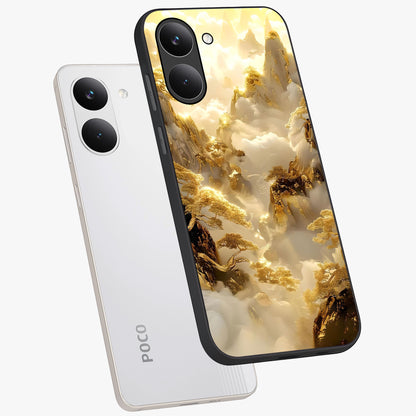 Gates Of Illumination Glass Case displayed in angled mockup highlighting radiant portal inspired design with fantasy aesthetic.