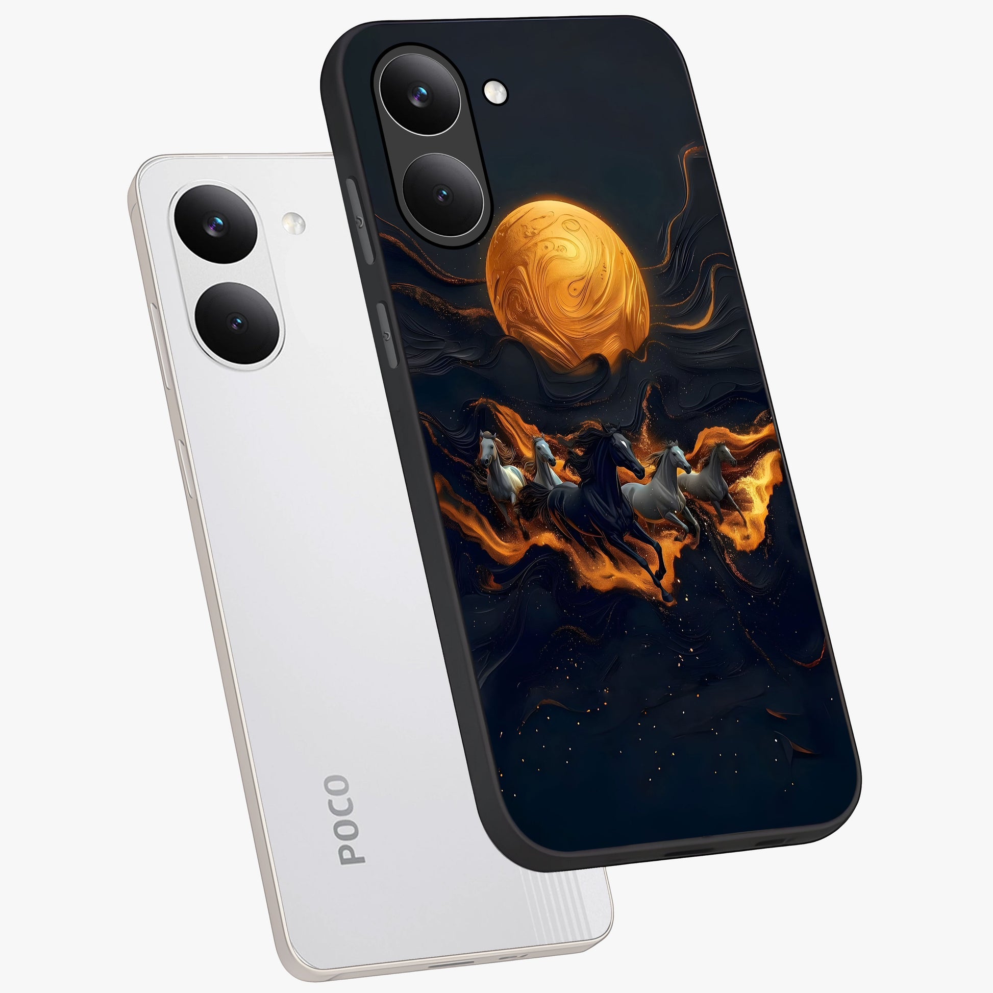 Golden Royal Heritage Glass Case displayed in angled mockup highlighting luxurious heritage design with golden aesthetic style.