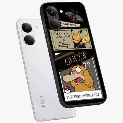 Gucci Play Mashup Glass Case displayed in angled mockup highlighting stylish fashion mashup design with bold aesthetic.