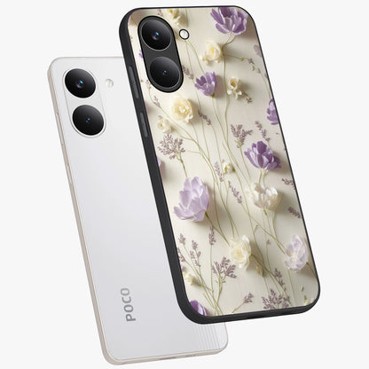 Lilac Breeze Harmony Glass Case displayed in angled mockup highlighting calm lilac breeze design with soothing aesthetic style.