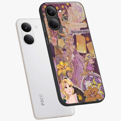 Magical Tangled Dream Glass Case displayed in angled mockup highlighting whimsical fantasy design with magical aesthetic.